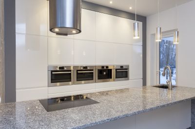 Sealed granite surface in a kitchen