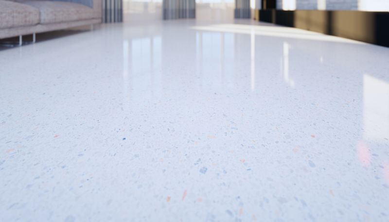 Repaired Terrazzo Finish
